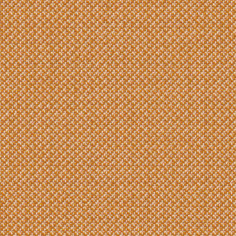 Cleo peach fabric sample, dense woven texture, warm peach tone with off-white speckles, matte finish from miniforms’ d collection.